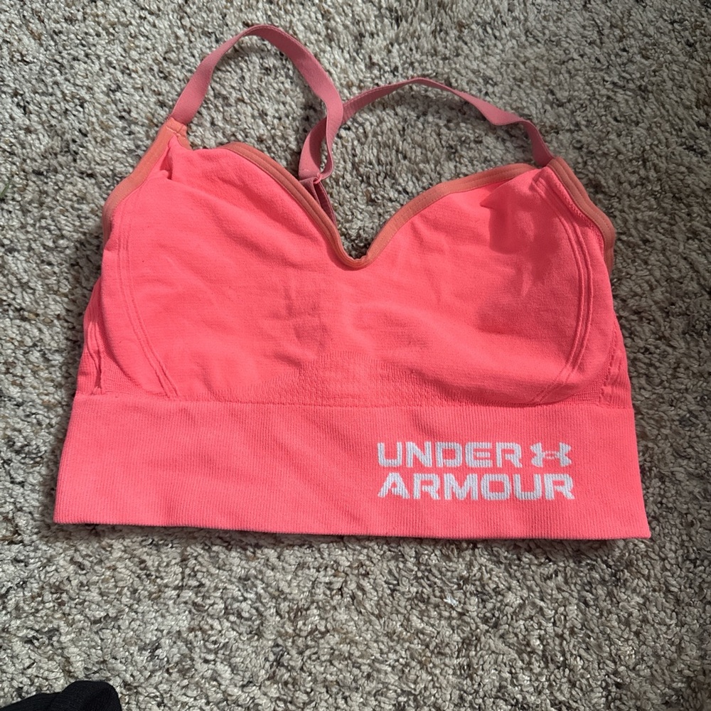 Under Armour Vibrant Pink Compression Bra